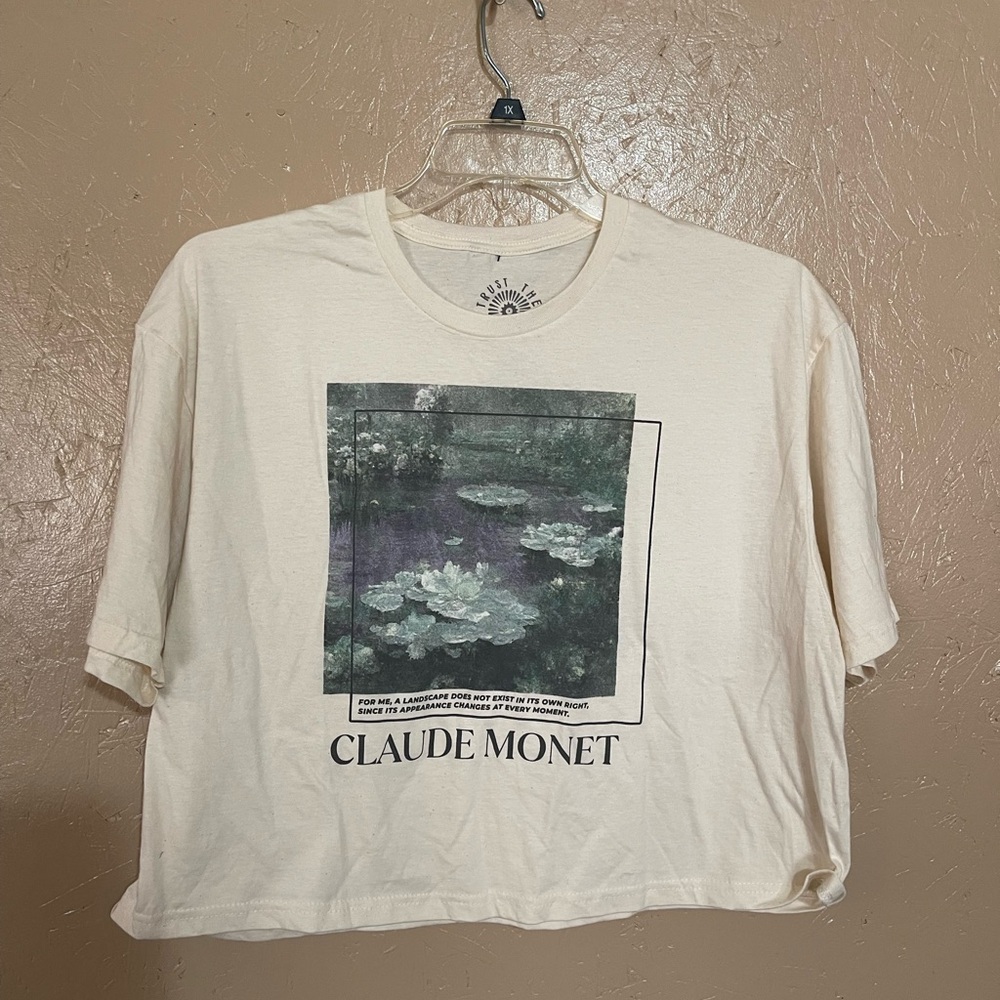 Claude Monet Short Sleeve Graphic Tee - Cream